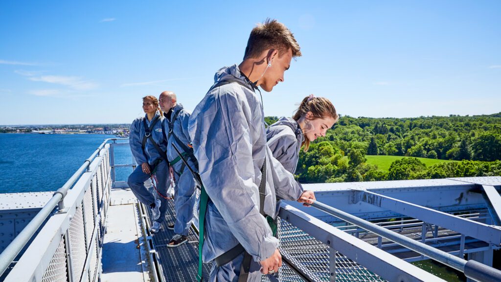Velkomstsentret ved Bridge walking Lillebælt