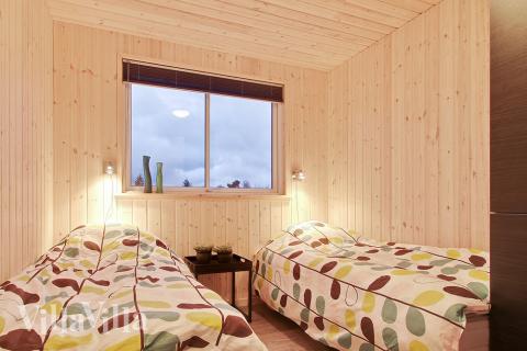 Et av de 7 soverommene i luksushus nr. 295 i Nordjylland.