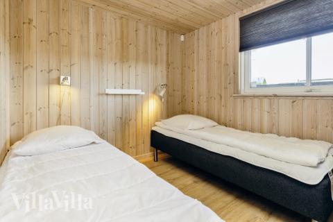 Et av de 8 soverommene i luksushus nr. 267 i Nordjylland.