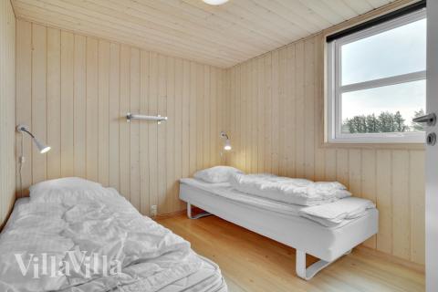 Et av de 8 soverommene i luksushus nr. 194 i Nordjylland.