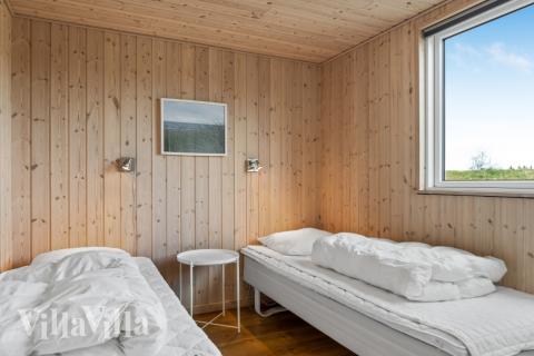 Et av de 7 soverommene i luksushus nr. 304 i Nordjylland.