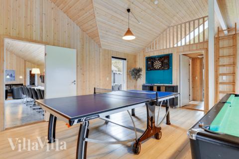 Luksushus nr. 231 til 20 personer tilbyr et stort aktivitetsrom med bl.a. biljard og dart