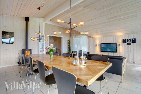 Sofakroken i luksushus nr. 264 i Sydjylland.