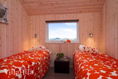 Et av de 5 soverommene i luksushus nr. 245 i Sydjylland.