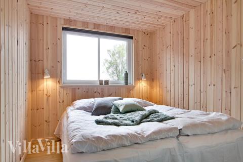 Et av de 5 soverommene i luksushus nr. 265 i Sydjylland.