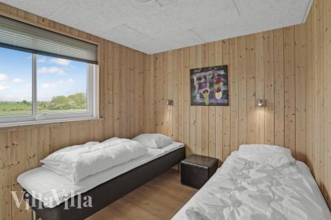 Et av de 5 soverommene i luksushus nr. 271 i Sydjylland.