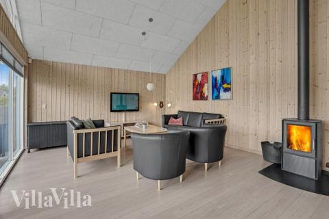 Sofakroken i luksushus nr. 271 i Sydjylland.