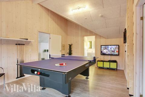Luksushus nr. 296 til 14 personer tilbyr et stort aktivitetsrom med bl.a. biljard og dart