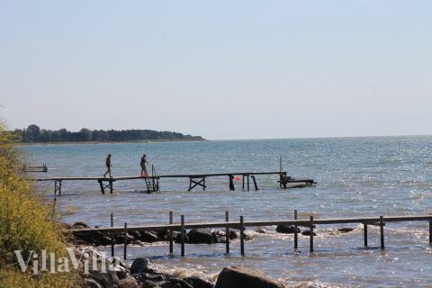 Den flotte stranden nær luksushus nr. 296 ved Sydjylland.