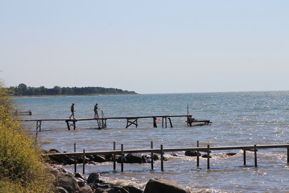 Den flotte stranden nær luksushus nr. 234 ved Sydjylland.