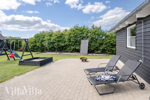 Stor terrasse i luksushus nr. 246 i Sydjylland.