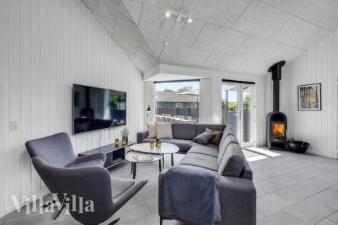 Sofakroken i luksushus nr. 246 i Sydjylland.