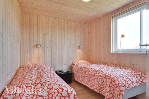 Et av de 6 soverommene i luksushus nr. 263 i Sydjylland.