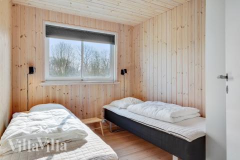 Et av de 6 soverommene i luksushus nr. 260 i Sydjylland.