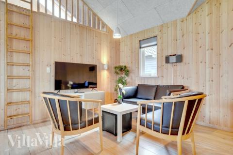 Sofakroken i luksushus nr. 260 i Sydjylland.