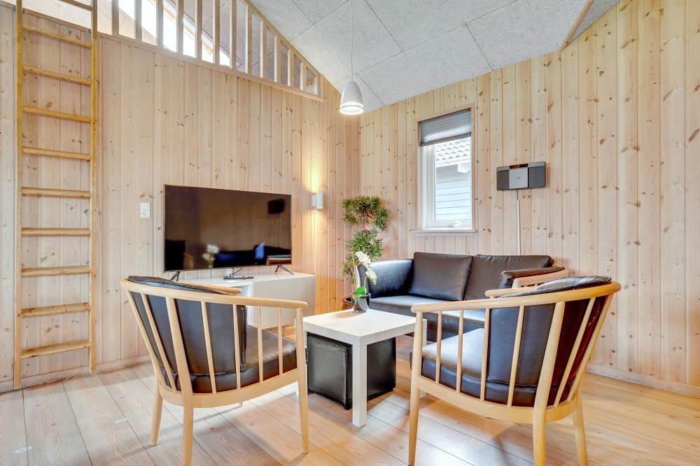Sofakroken i luksushus nr. 260 i Sydjylland.