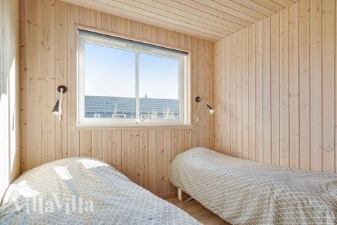 Et av de 8 soverommene i luksushus nr. 237 i Sydjylland.