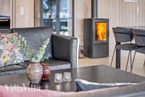 Sofakroken i luksushus nr. 262 i Sydjylland.