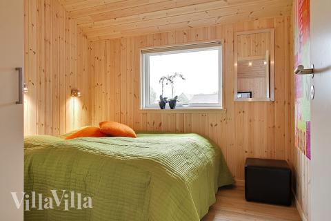 Et av de 5 soverommene i luksushus nr. 254 i Sydjylland.