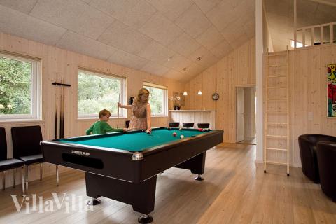 I tillegg til alle aktivitetsmulighetene i husets bassengavdeling, kan du også spille biljard, bordtennis og dart i luksushus nr. 255