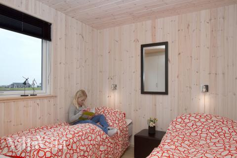 Et av de 7 soverommene i luksushus nr. 289 i Sydjylland.