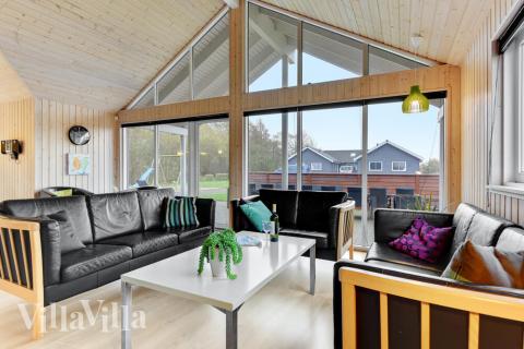 Sofakroken i luksushus nr. 280 i Sydjylland.