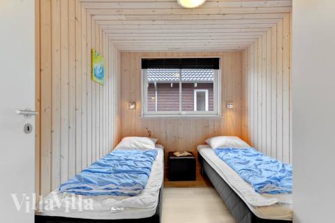 Et av de 7 soverommene i luksushus nr. 280 i Sydjylland.