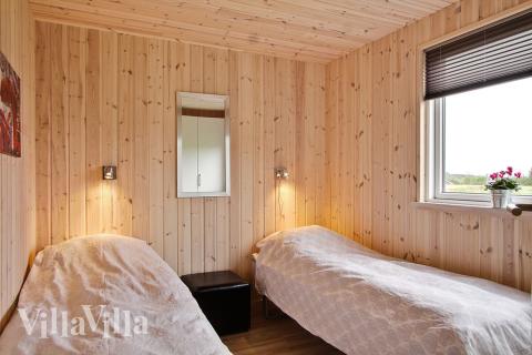 Et av de 6 soverommene i luksushus nr. 286 i Sydjylland.