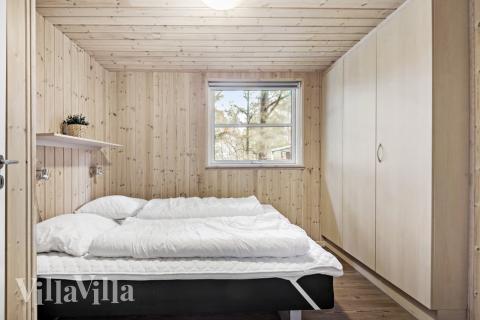 Et av de 9 soverommene i luksushus nr. 197 i Vestjylland.