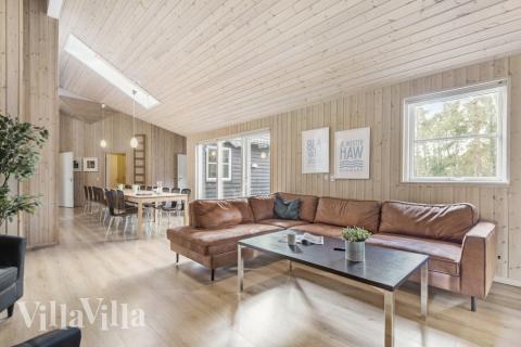 Sofakroken i luksushus nr. 197 i Vestjylland.