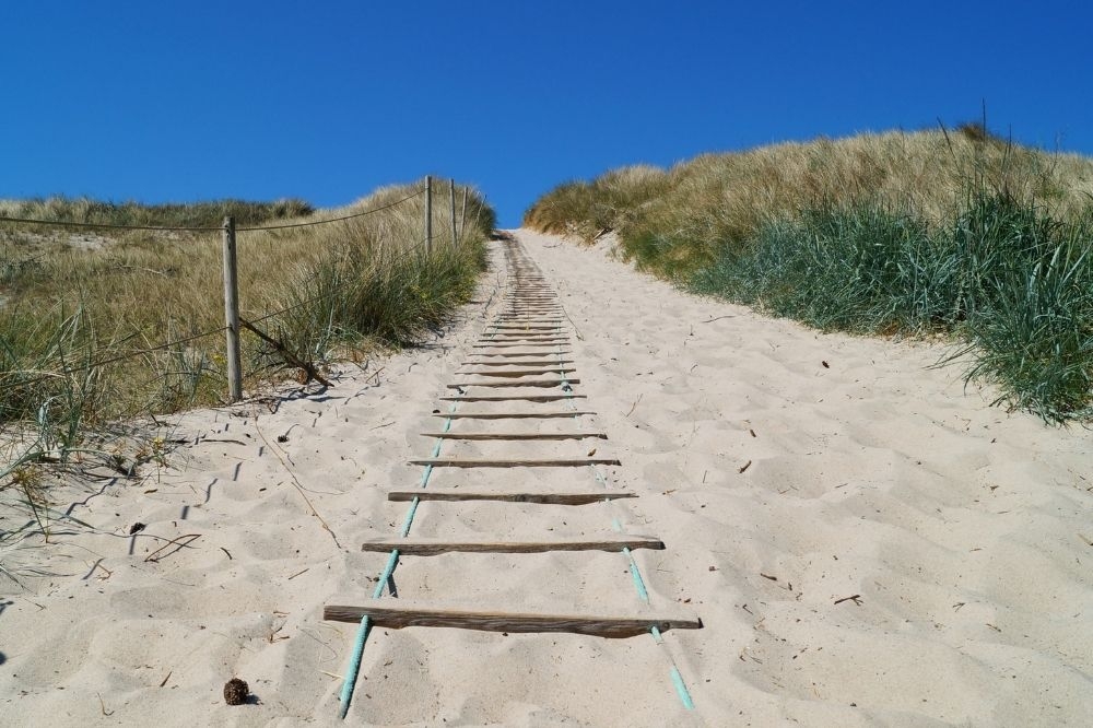Stranden nær luksushus nr. 292.