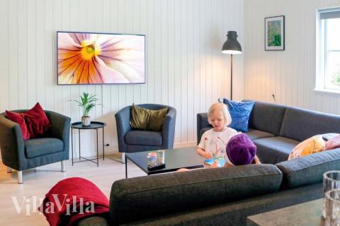 Sofakroken i luksushus nr. 201 i Lolland/Falster/Møn.