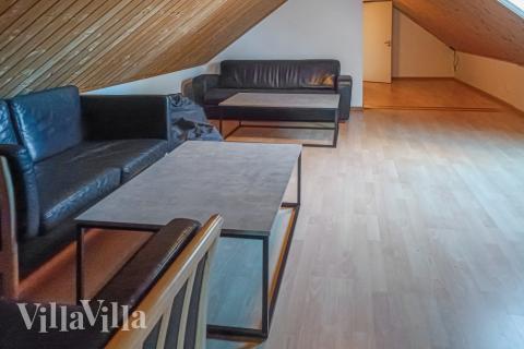 Noen av de 18 soveplassene i luksushus nr. 84 finnes på hems