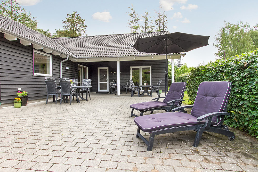 Luksushus nr. 171 har en deilig terrasse med gode hagemøbler til 16 personer.