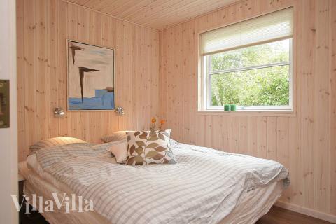 Et av de 9 soverommene i luksushus nr. 199 i Vestjylland.