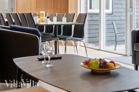 Sofakroken i luksushus nr. 202 i Lolland/Falster/Møn.