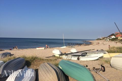 Den flotte stranden nær luksushus nr. 276 ved Nordsjælland.