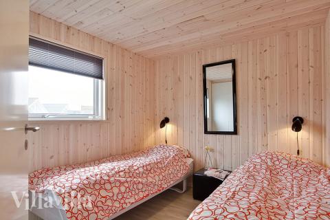 Et av de 6 soverommene i luksushus nr. 274 i Nordsjælland.