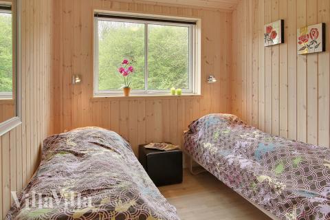 Et av de 7 soverommene i luksushus nr. 287 i Fyn og øyer.