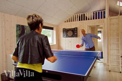 I tillegg til alle aktivitetsmulighetene i husets bassengavdeling, kan du også spille biljard, bordtennis og dart i luksushus nr. 279