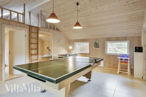 I tillegg til alle aktivitetsmulighetene i husets bassengavdeling, kan du også spille biljard, bordtennis og dart i luksushus nr. 159