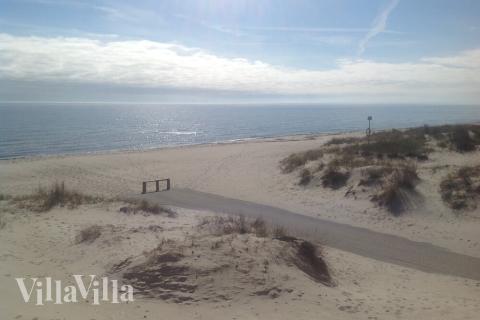 Den flotte stranden nær luksushus nr. 184 ved Lolland/Falster/Møn.