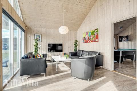 Sofakroken i luksushus nr. 299 i Lolland/Falster/Møn.