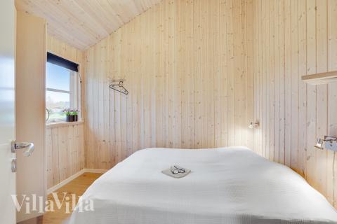 Et av de 9 soverommene i luksushus nr. 206 i Lolland/Falster/Møn.