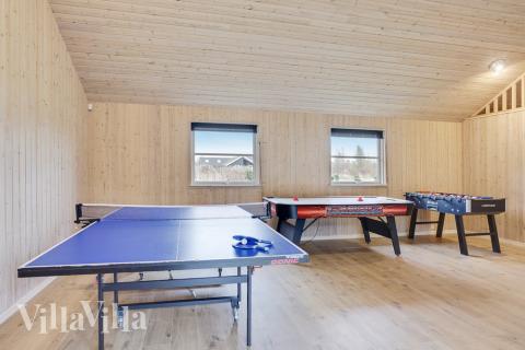 Konkurrer i feriehusets aktivitetsrom når dere besøker luksushus nr. 206 i Lolland/Falster/Møn.