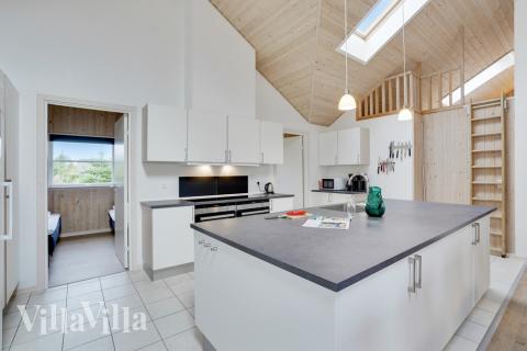 Kjøkkenet i luksushus nr. 206 er godt innrettet.