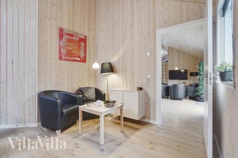 Sofakroken i luksushus nr. 206 i Lolland/Falster/Møn.