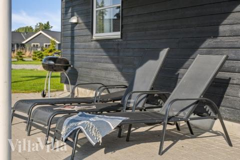 Stor terrasse i luksushus nr. 206 i Lolland/Falster/Møn.