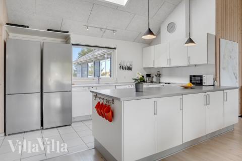 Kjøkkenet i luksushus nr. 273 er godt innrettet.