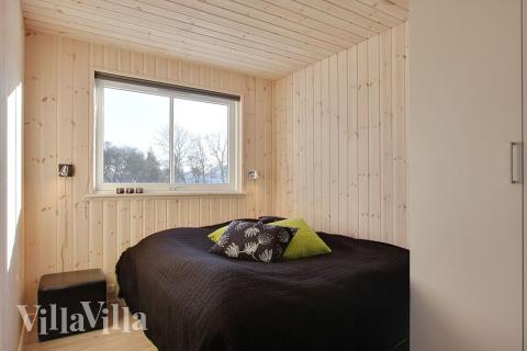 Et av de 6 soverommene i luksushus nr. 306 i Lolland/Falster/Møn.